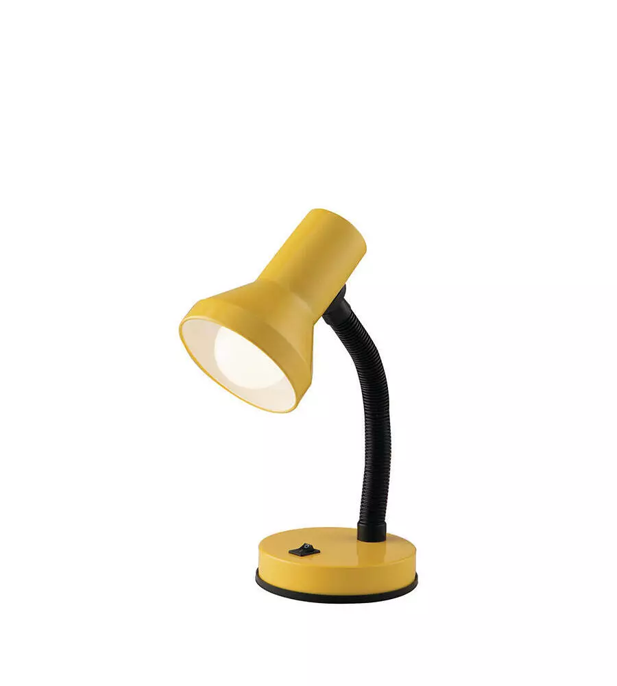 LAMPADA DA SCRIVANIA IN METALLO GIALLA, 60W